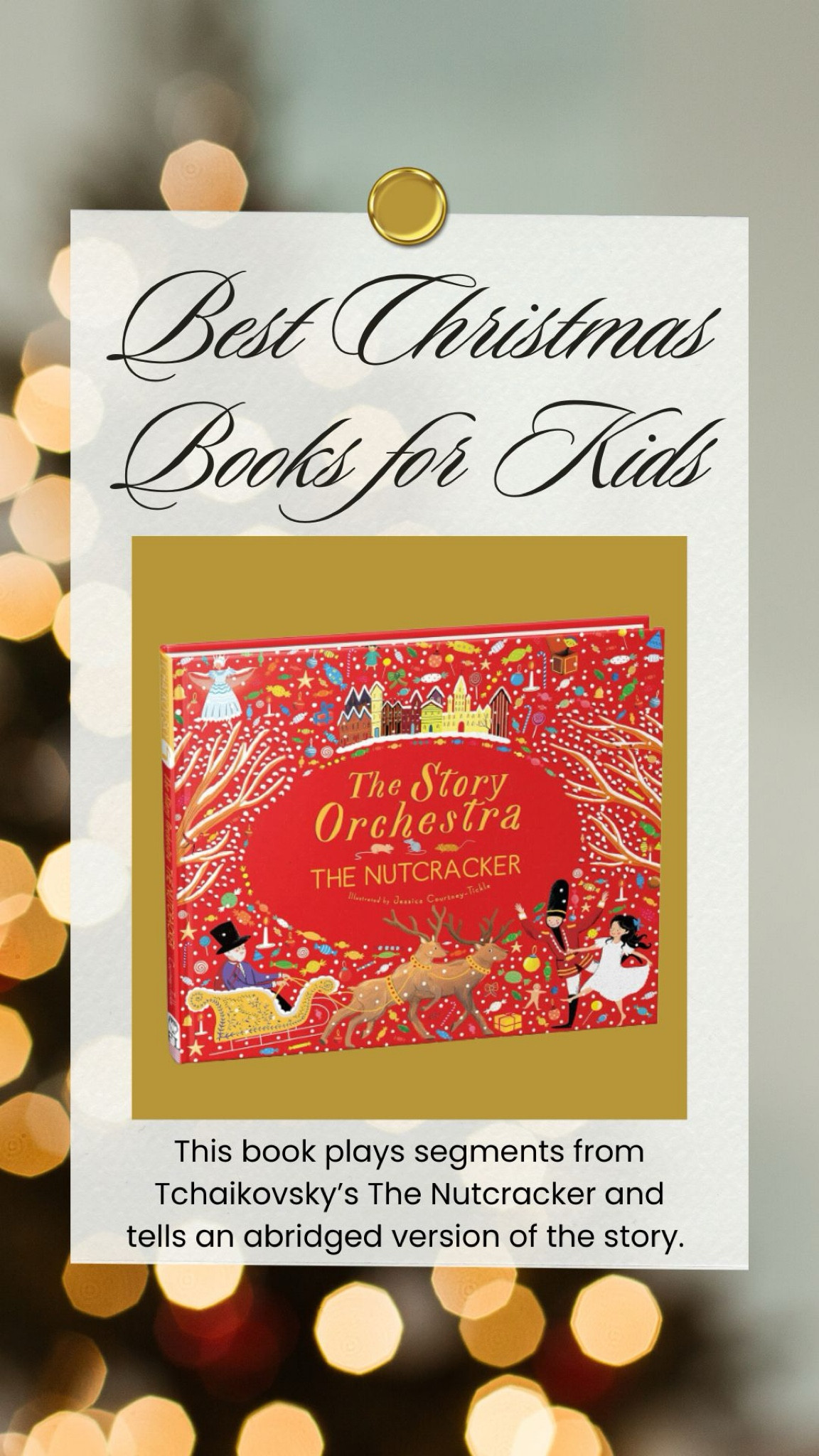 Best Christmas books for kids - an abridged telling of The Nutcracker that also plays orchestra music!


#LTKGiftGuide #LTKKids