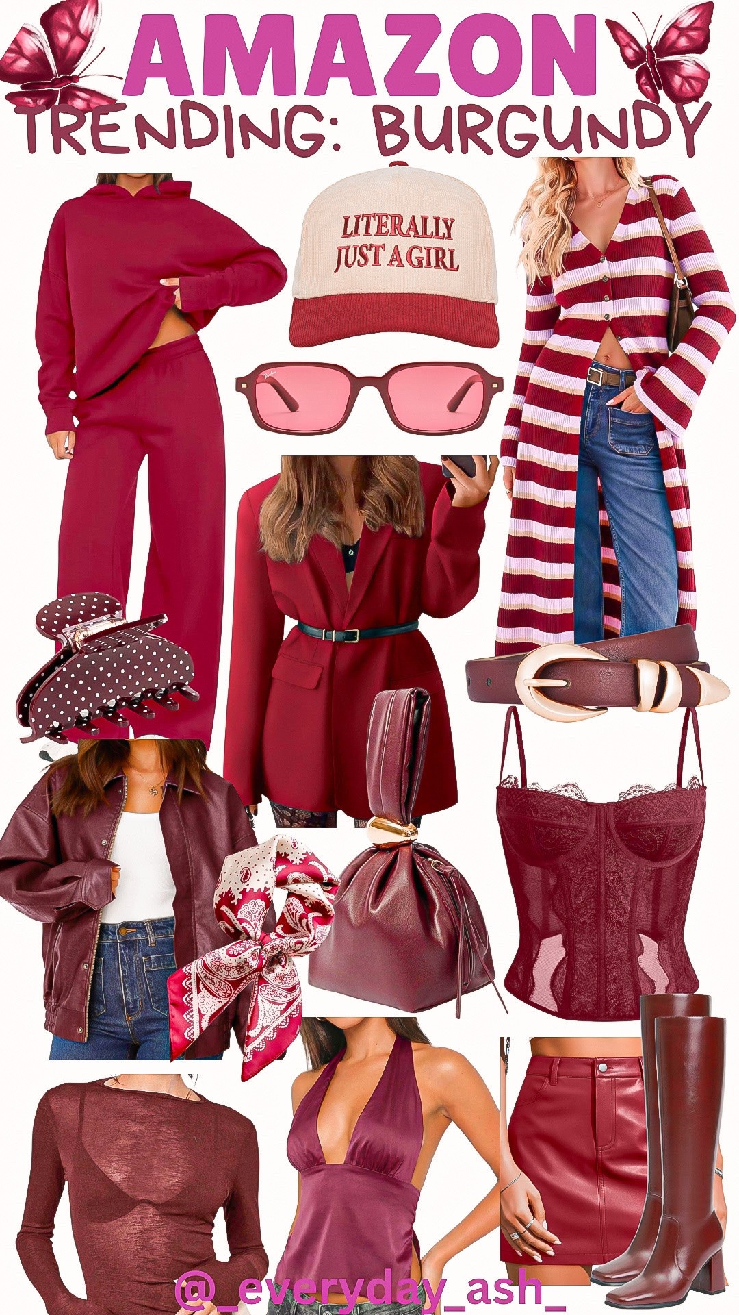 TRENDING: BURGUNDY♥️♥️

Burgundy fashion, lounge set, burgundy sweater, Amazon fashion, fall fashion, Amazon accessories, burgundy clothes

#LTKgrwm #LTKootd #LTKTravel