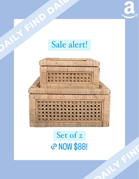 Yay!! I just saw our group favorite cane display boxes are now just $88 for a set of 2 squares!! That’s a great value for 2 plus they ship free for prime members!! And they make an excellent gift for under $100! 🙌🏻🎁🏃🏼‍♀️

#LTKunder100 #LTKGiftGuide #LTKhome