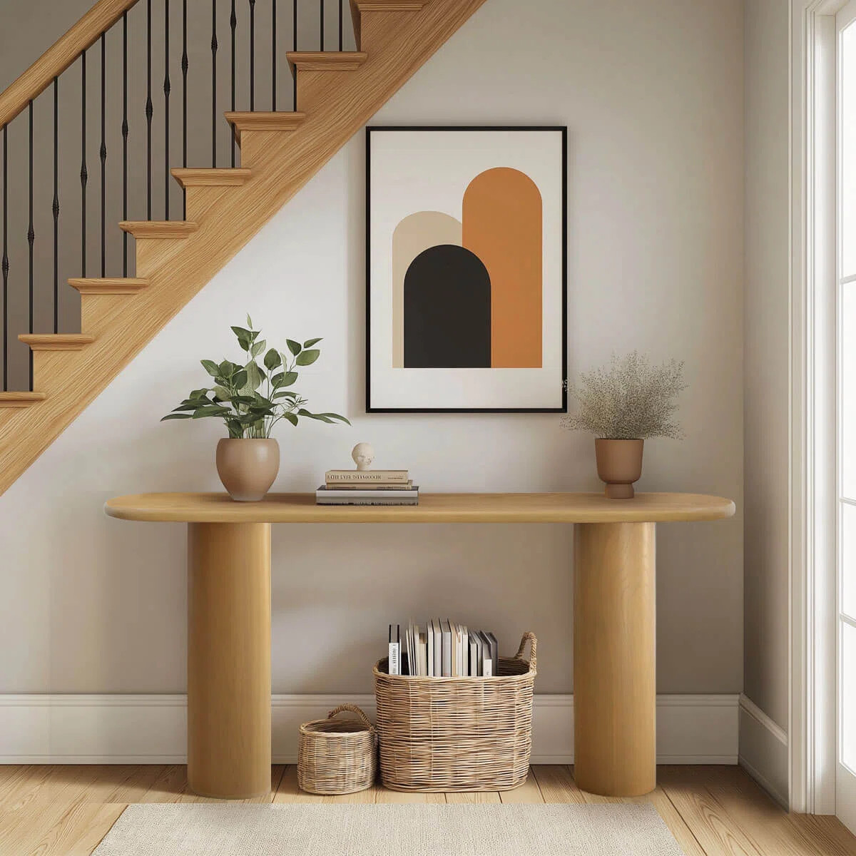 60"  Modern Oval Narrow Console Table | Wayfair North America
