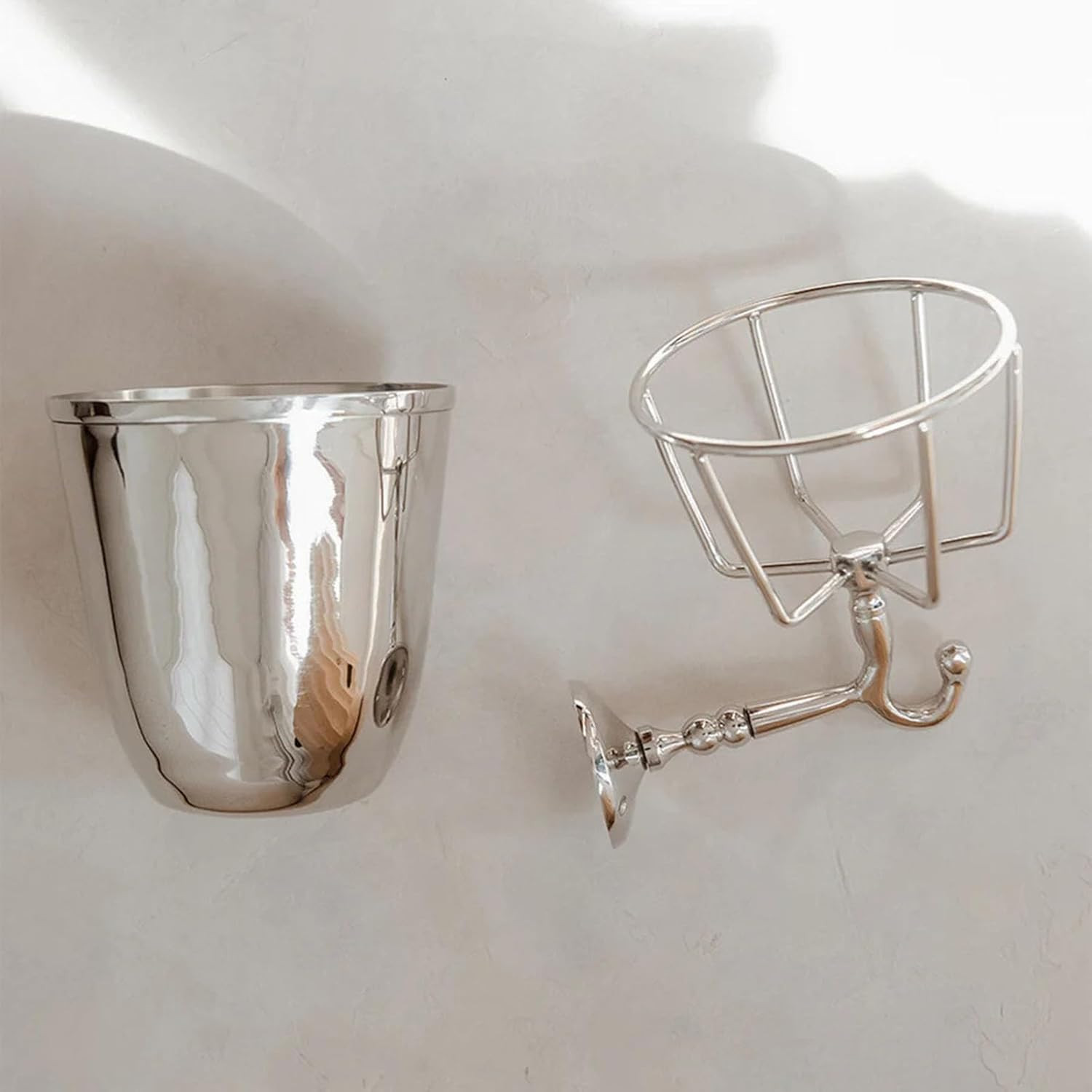 Opal Wall Vessel, Wall Mounted Brass Container Vase, Multi-Function Hanging Organizer for Home, A... | Amazon (US)