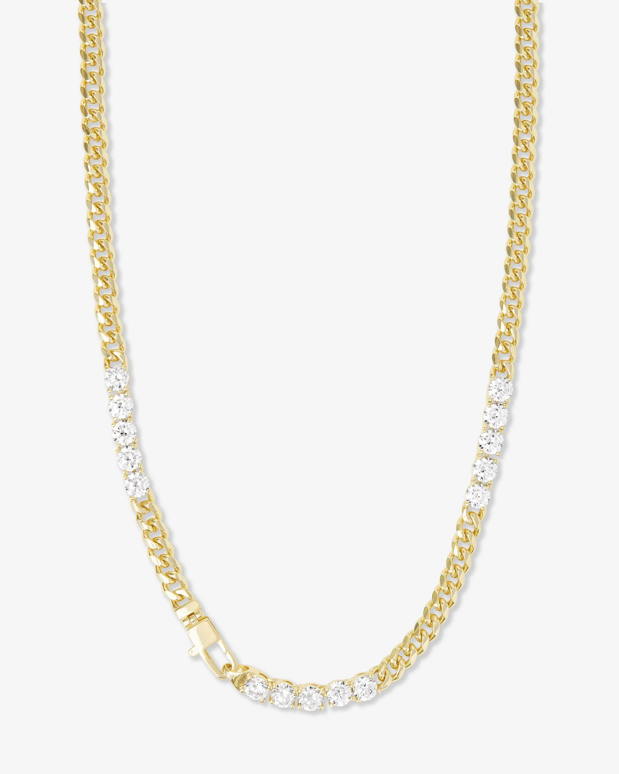 Baby Julian's Obsessed with Diamonds Necklace - Gold|White Diamondettes | Melinda Maria Jewelry