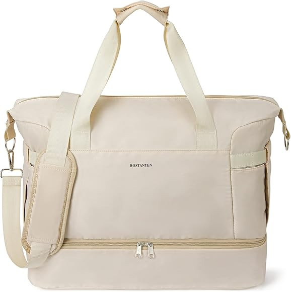 BOSTANTEN Weekender Bags for Women Travel Under Seat Carry On Bag Duffle Bag with Shoe Compartmen... | Amazon (US)