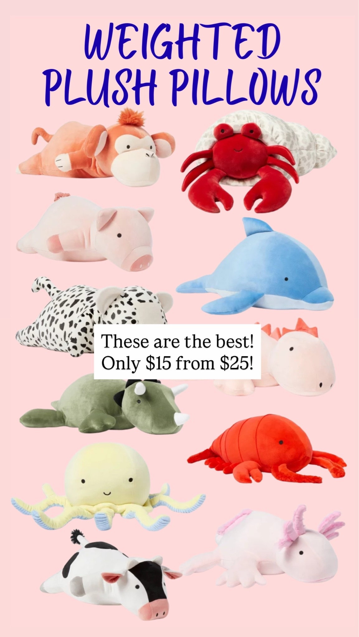 Weighted Plush Pillows for kids!!! Only $15 from $25!!!!

#LTKKids