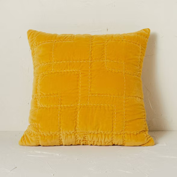 Quilted Cotton Velvet Throw Pillow - Opalhouse™ designed with Jungalow™ | Target