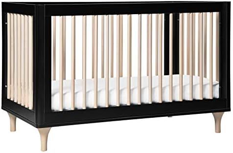 babyletto Lolly 3-in-1 Convertible Crib with Toddler Bed Conversion Kit in Black/Washed Natural, ... | Amazon (US)