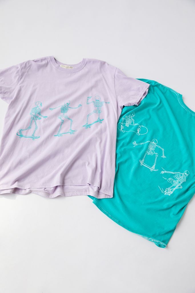 Project Social T Skateboard Skeletons Tee | Urban Outfitters (US and RoW)