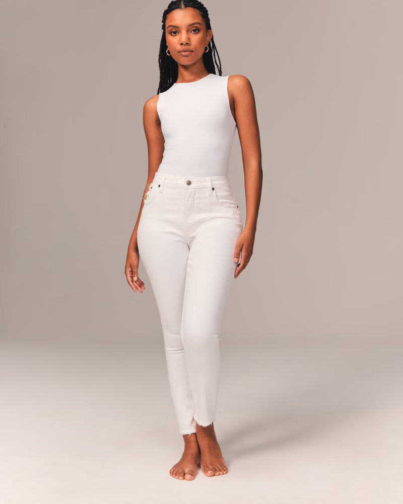 Women's Curve Love High Rise Skinny Jeans | Women's Bottoms | Abercrombie.com | Abercrombie & Fitch (US)