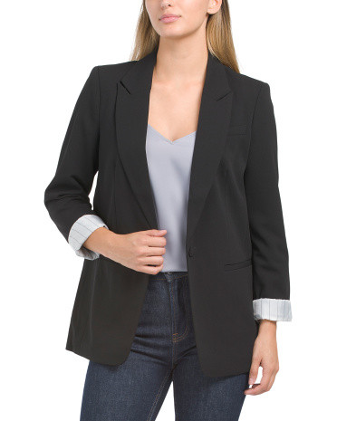 Techno Crepe Blazer | TJ Maxx