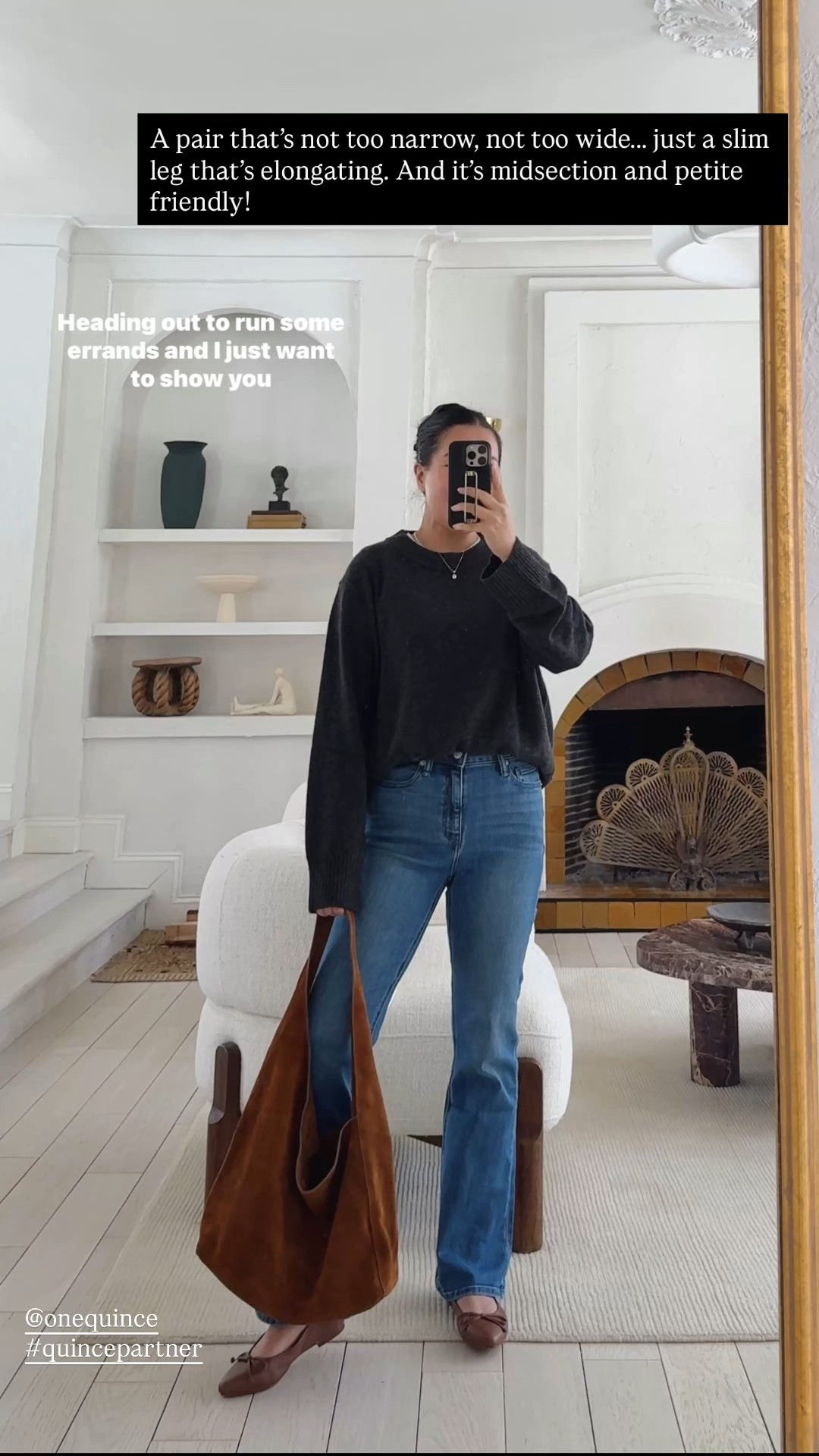 For size reference, I’m 5 ft 115 pounds and wearing the sizes below.

SWEATER: Affordable cashmere sweater. So soft and comfortable. I’m wearing a size Small for a more oversized look (I can also fit a size XS).

JEANS: Bella Stretch Kick Flare Jeans in color ‘Seaside Blue’ and wearing a 26x28. It’s the perfect full length on me. And it’s midsection friendly!

@onequince #quincepartner

#LTKPetite #LTKootd