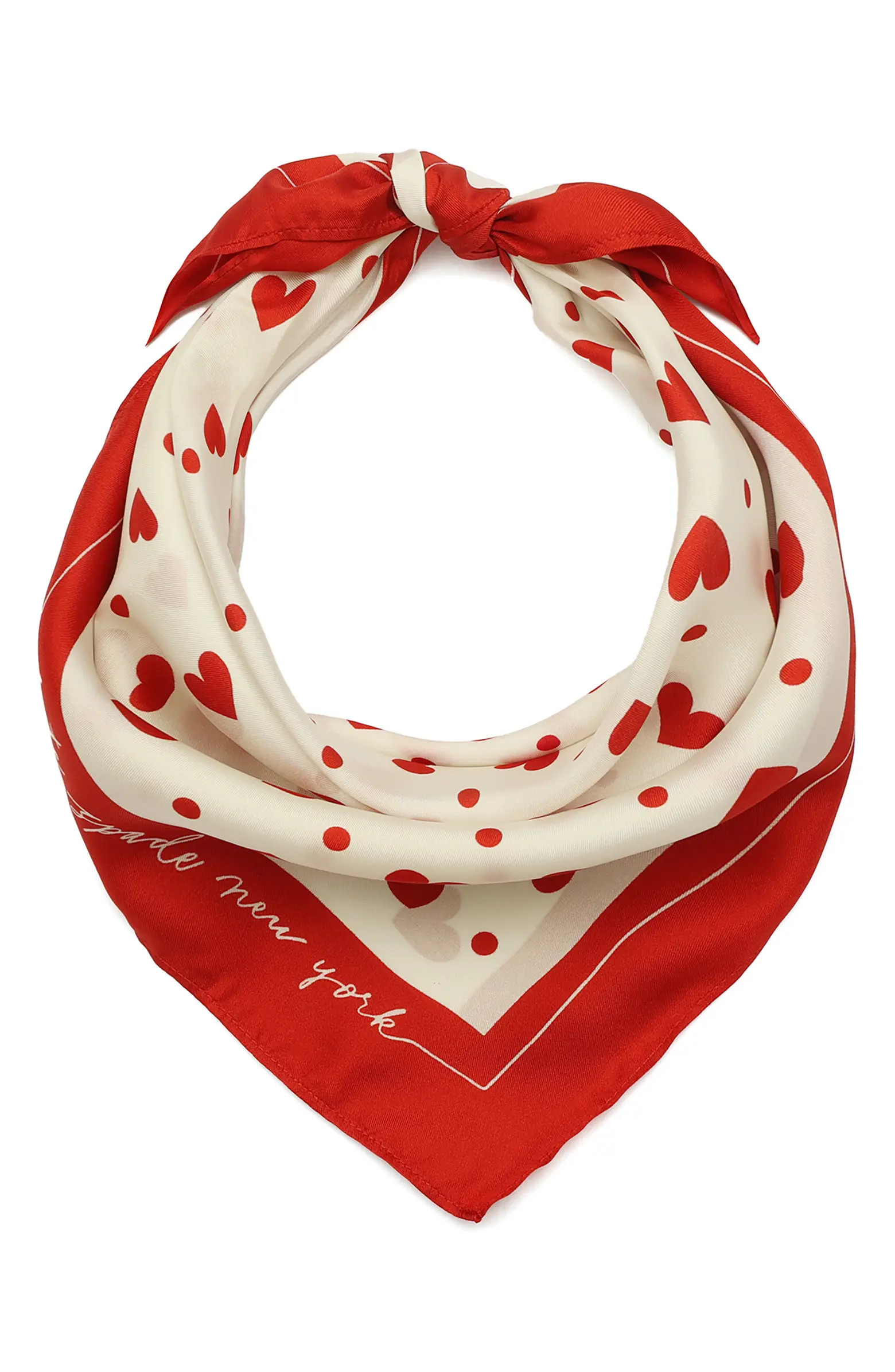Heart Toss Silk Bandana | Nordstrom