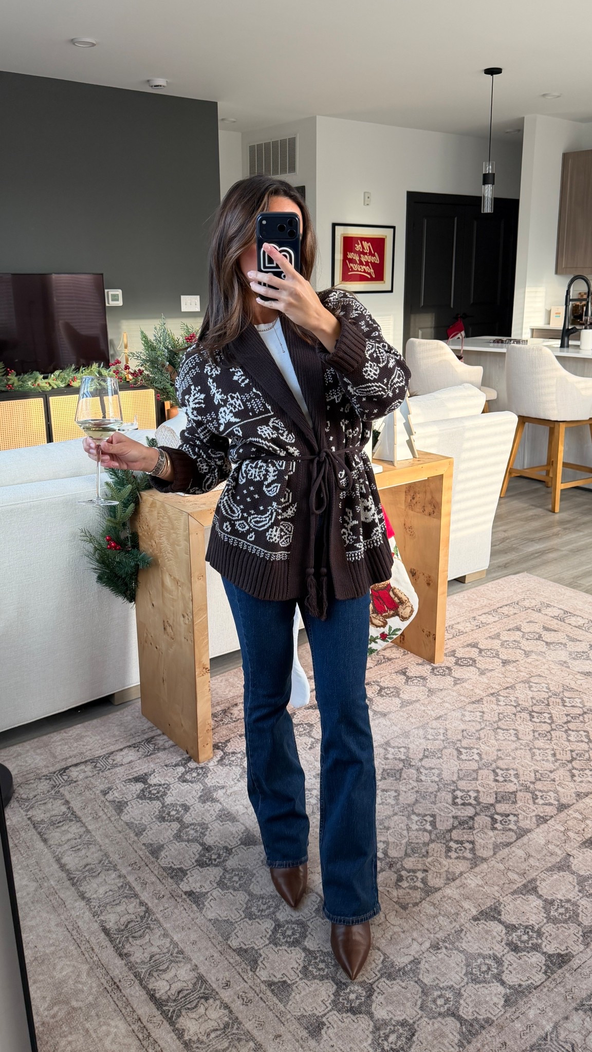 Love!!! Small sweater and 24 short jeans! These are the perfect bootcut