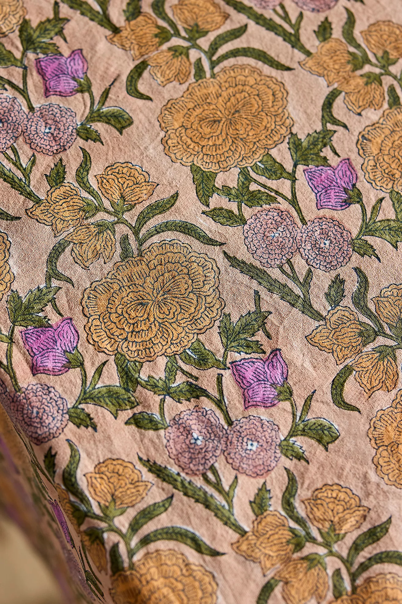Blooming Roses Cotton Tablecloth | Terrain