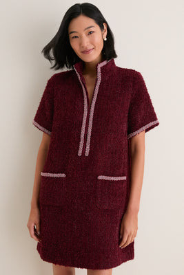 Wine Tweed Ophelia Dress | Tuckernuck (US)