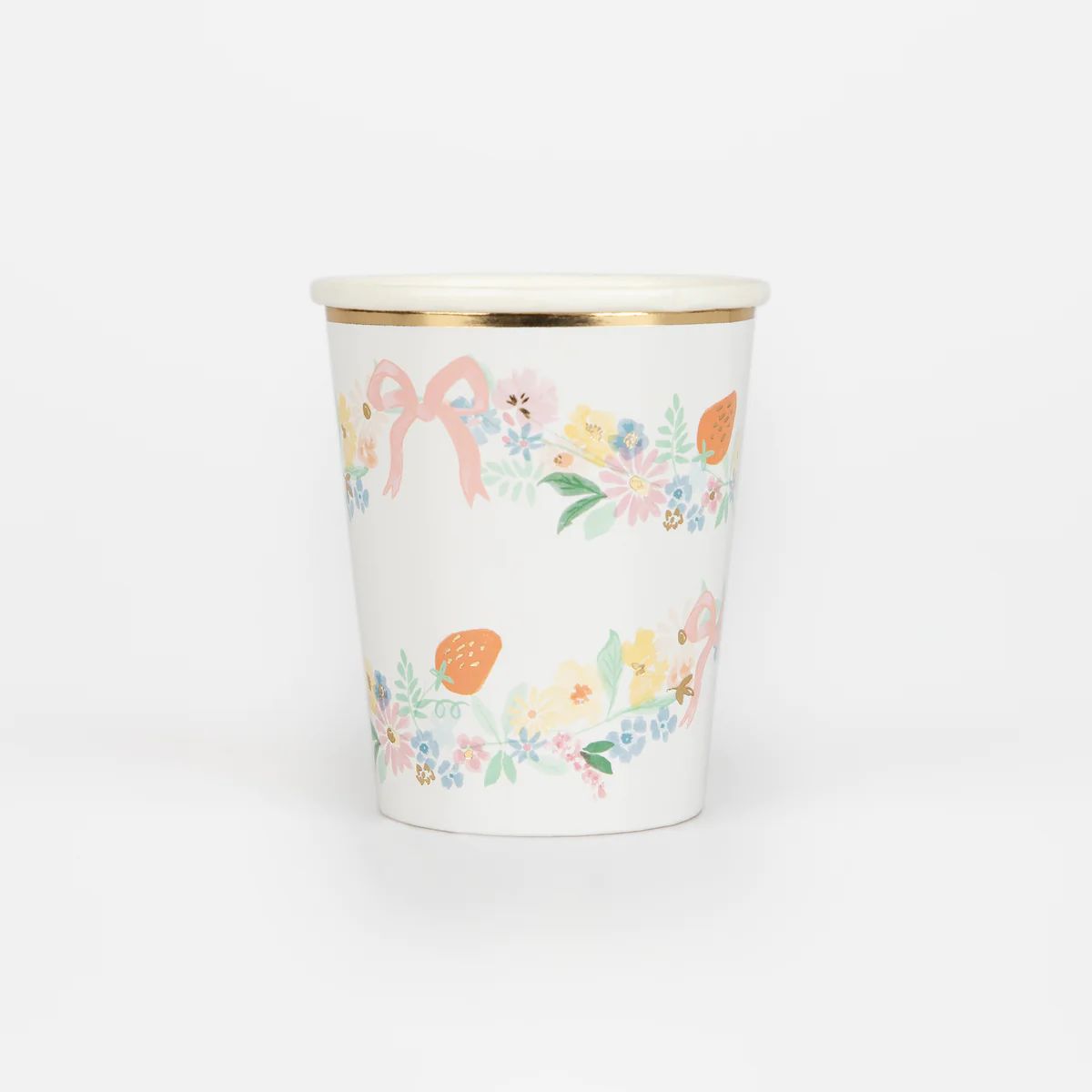 Elegant Floral Cups (x 8) | Meri Meri