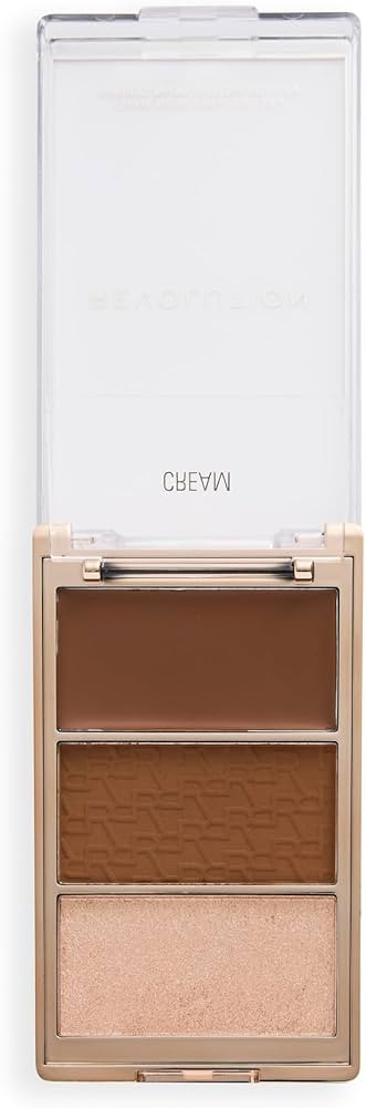 Revolution, Bronze Icon Palette, Cream, Matte, & Shimmer Bronzer Trio for Buildable Glow, Infused... | Amazon (US)