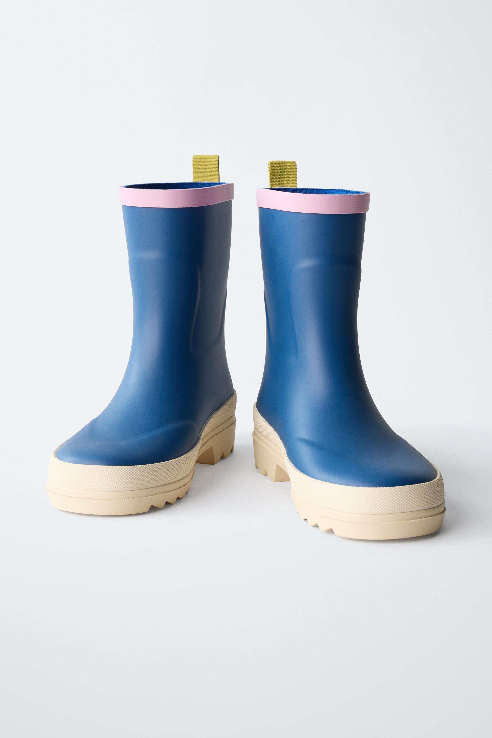 COLOR BLOCK RAIN BOOTS | Zara US