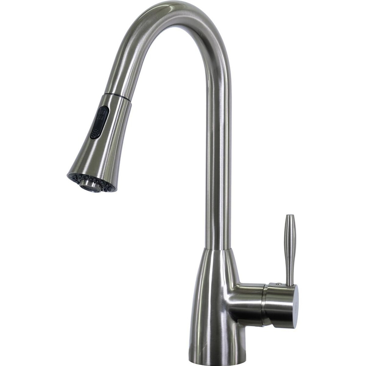 BBQGuys Signature Single Handle Pull-Down Gooseneck Hot/Cold Faucet - Brushed Nickel - BBQ-N88402... | BBQ Guys