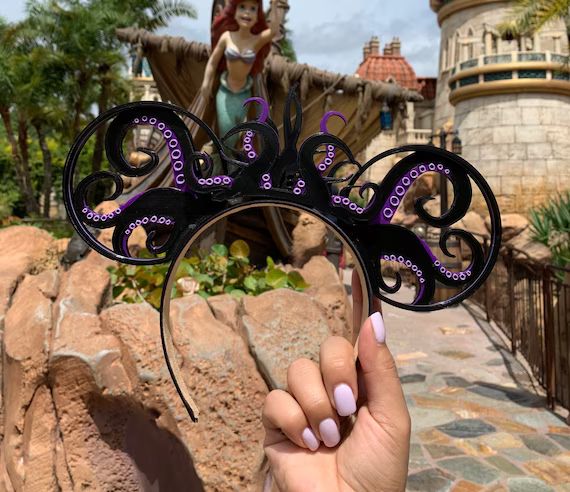 3D Evil Sea Witch Ursula Mouse Ears  Interchangeable 3D Ears | Etsy | Etsy (US)