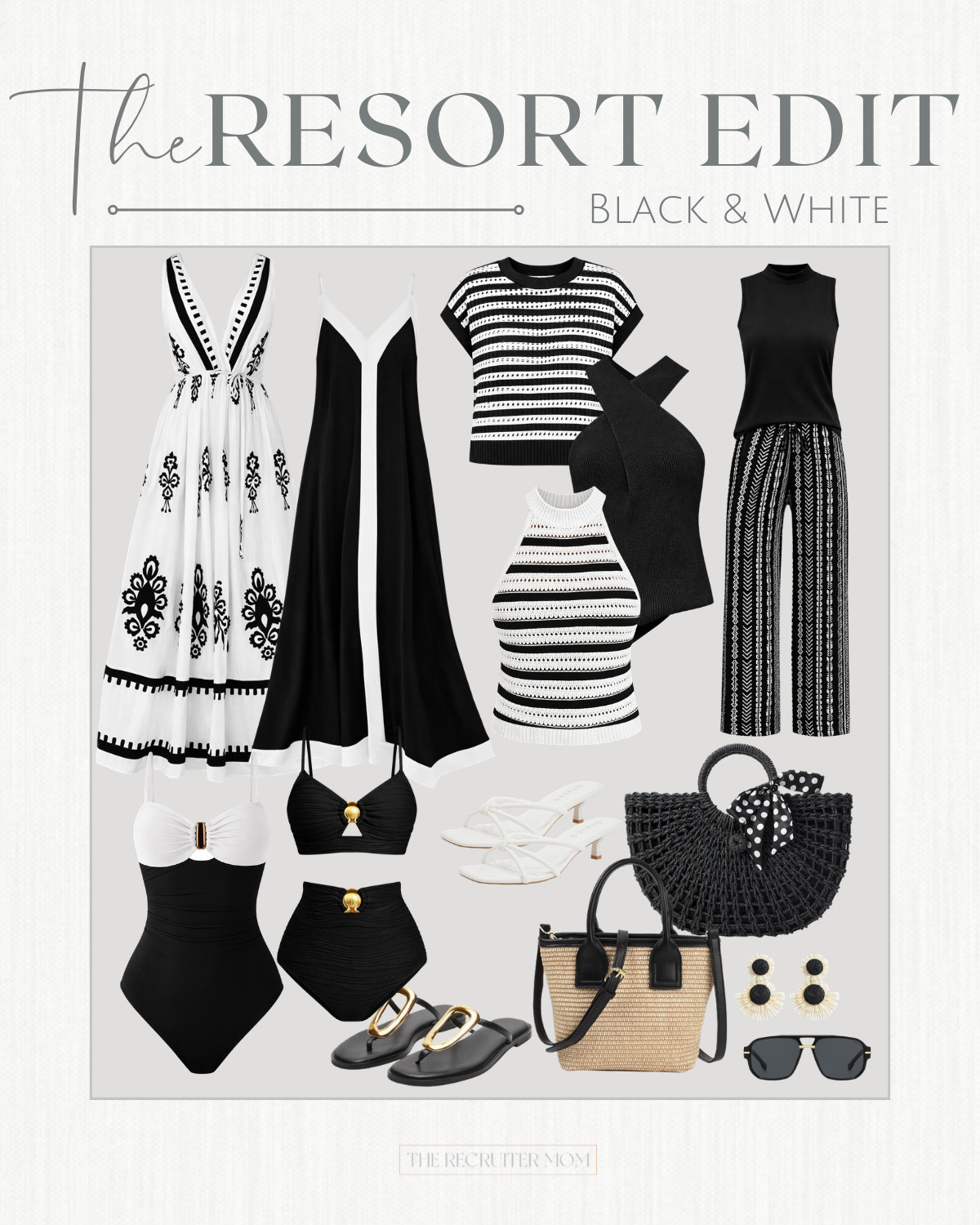 Black and White Resortwear from Amazon 

 #traveloutfits #summerdress #resortwear #springtravel 

#LTKSeasonal #LTKOver40 #LTKTravel