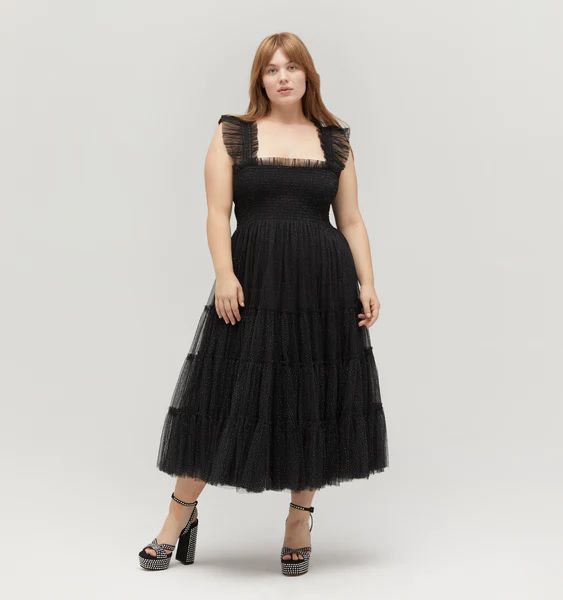 The Tulle Ellie Nap Dress - Black Glitter Tulle | Hill House Home