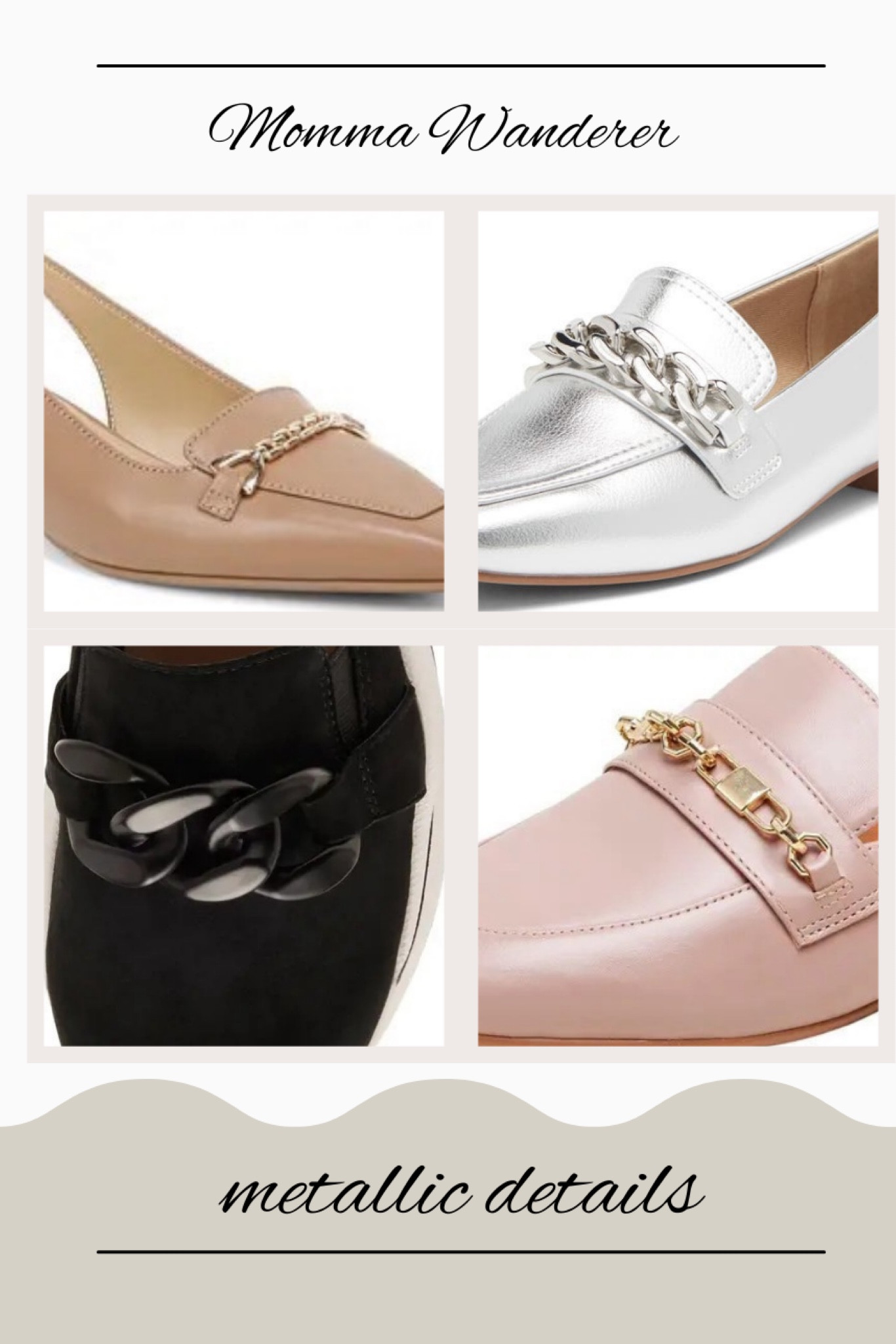 Trend alert, flats with metallic details 

#LTKshoecrush #LTKSeasonal #LTKstyletip