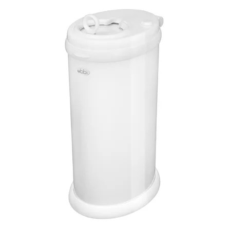 Ubbi Stainless Steel Diaper Pail, Odor Locking, No Special Bag Required, Award-Winning, Registry Must-Have, White | Walmart (US)
