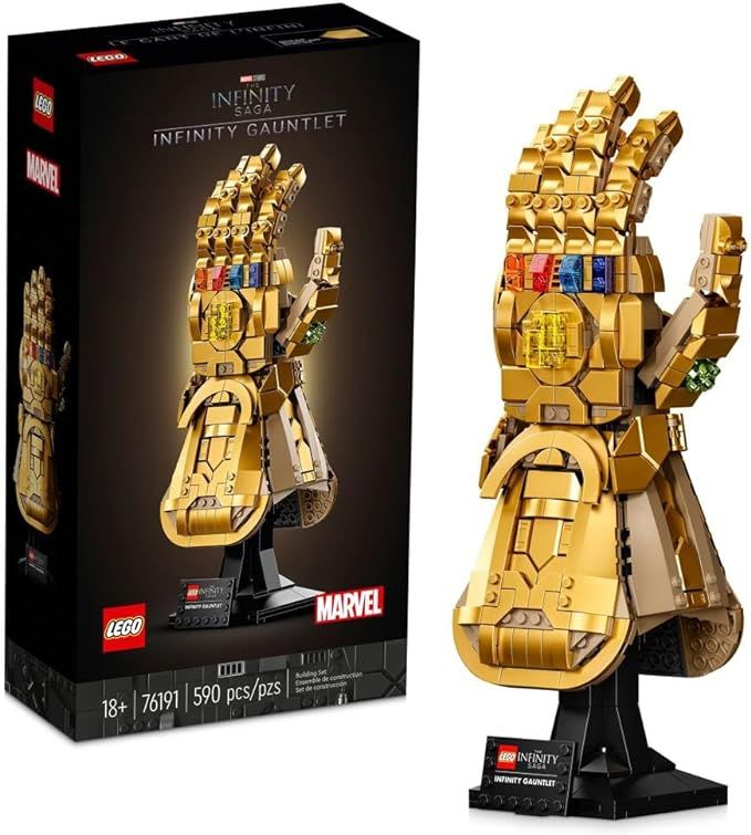 LEGO Marvel Infinity Gauntlet Set 76191 Collectible Thanos Glove with Infinity Stones, Building S... | Amazon (US)