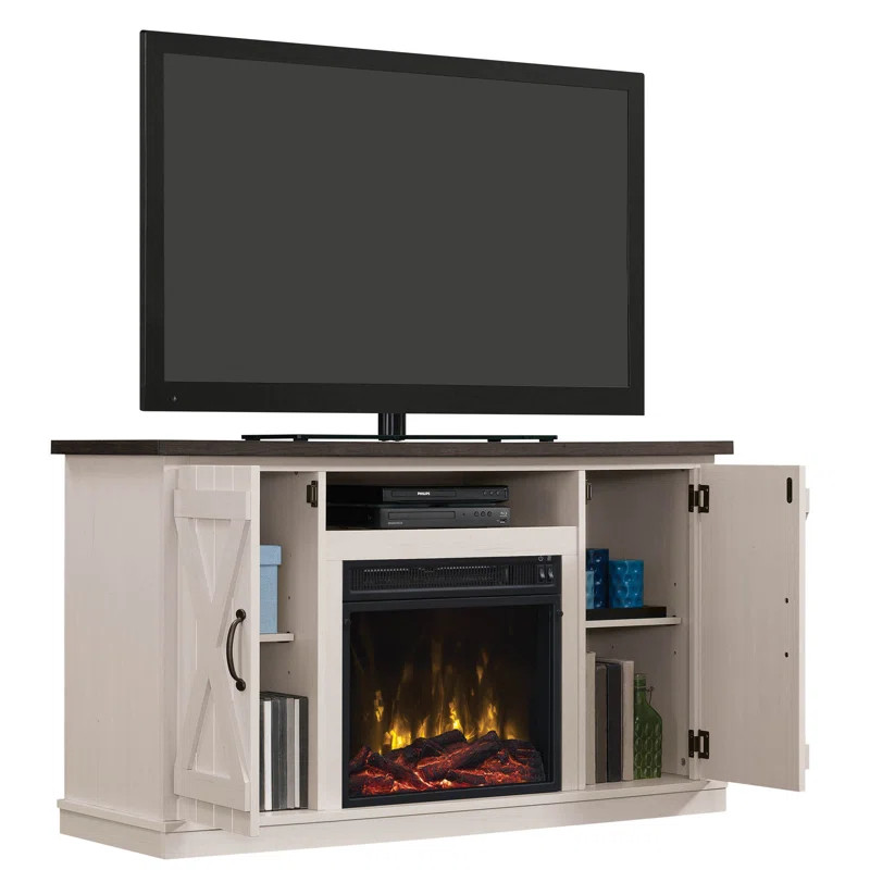 Lorraine TV Stand for TVs up to 55" with Fireplace Included | Wayfair North America
