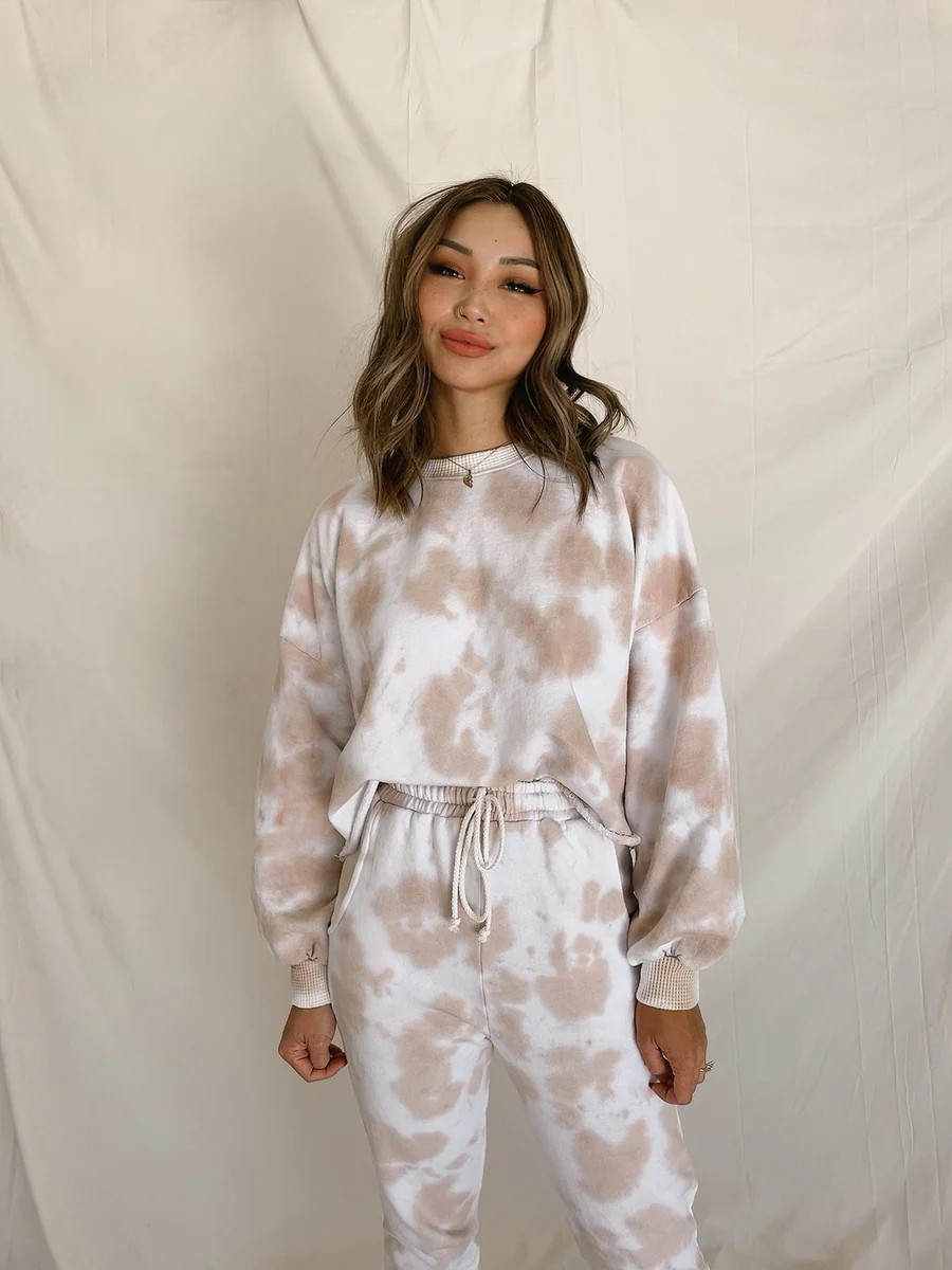 Fiona Sweatpants (Teddy) | Sun Peony Coconut