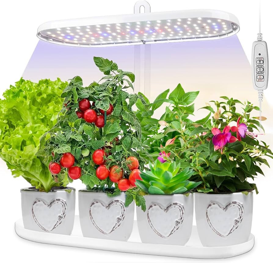 Indoor Garden Led Grow Light:Herb Seeds Kitchen Garden Grow Kit - House Plant Growing Lamps Growi... | Amazon (US)
