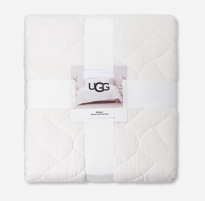 UGG® Aileen Coverlet Set (Queen) Cotton Bedding in Snow | UGG (US)