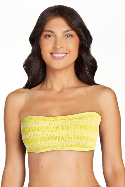 Free Assembly Women's Textured Bandeau Bikini Top, Sizes XS-XL | Walmart (US)