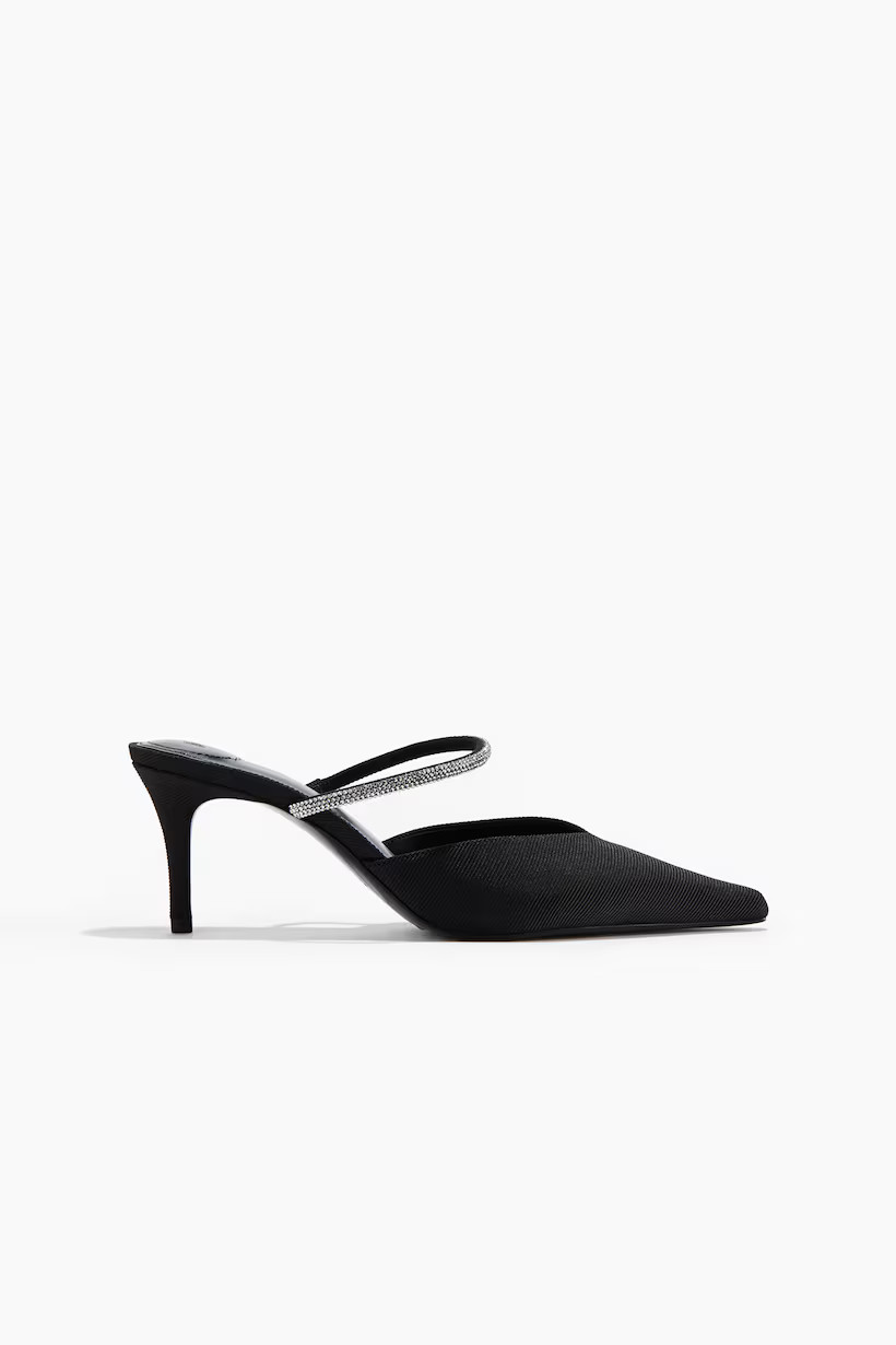 Embellished Heeled Mules | H&M (US + CA)