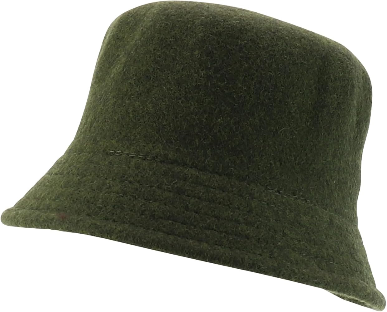 Wool Winter Bucket Hat with Stitches on The Brim | Amazon (US)