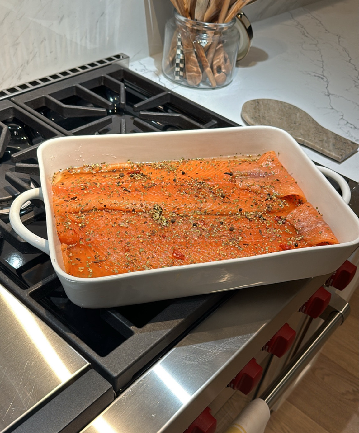 This is amazing dish beautiful, simple, good quality, excellent handles perfect size!
I use a lot for my  baking and much more in my kitchen!

#LTKHome