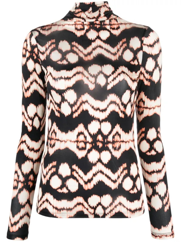 Ulla Johnson Aurelia graphic-print Top - Farfetch | Farfetch Global