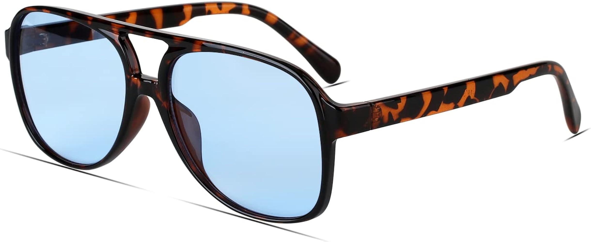 Freckles Mark Vintage Retro 70s Sunglasses for Women Men Classic Large Square Aviator Trendy Glas... | Amazon (US)