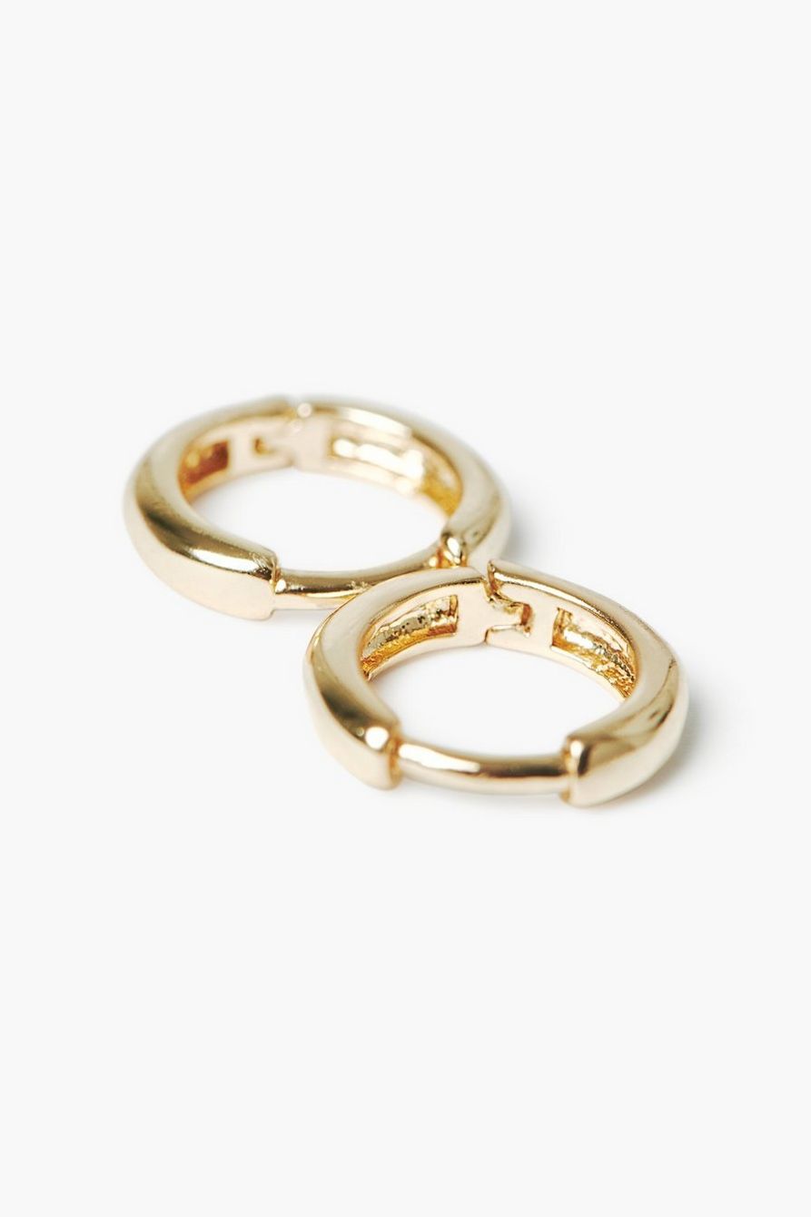 gold hoop huggie earrings | Lucky Brand