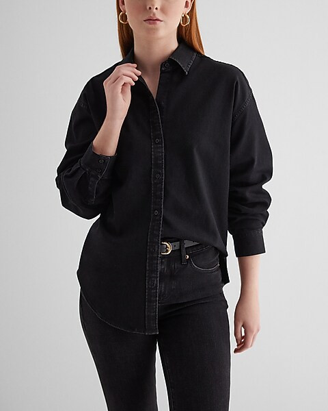 Denim Boyfriend Portofino Shirt | Express