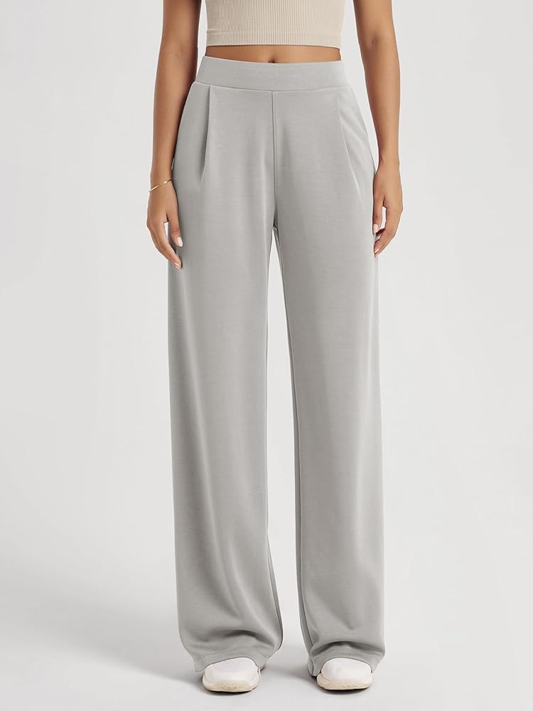 Amazon.com: ODODOS Modal Soft Wide Leg Pants for Women High Waist Casual Relaxed Pants with Pocke... | Amazon (US)