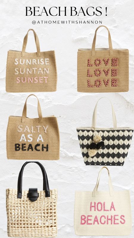 I found the cutest brand of beach bags!! 

#LTKSeasonal #LTKtravel #LTKFind