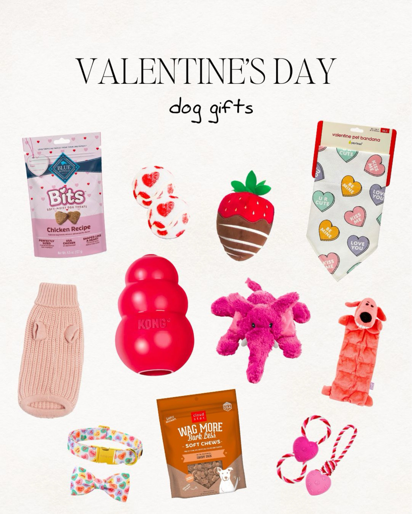 dog gifts, dog toys, pet toy, treats, dog treats, blue buffalo treats, valentines day gift, vday gift, valentines day dogs, pet gift, red toy, pink toy, dog sweater, dog bandana 

#LTKfindsunder100 #LTKsalealert #LTKGiftGuide