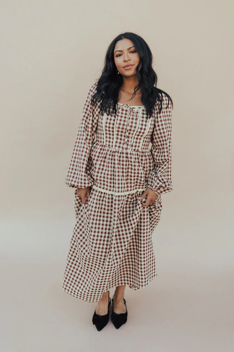 Claire Gingham Maxi | Henly