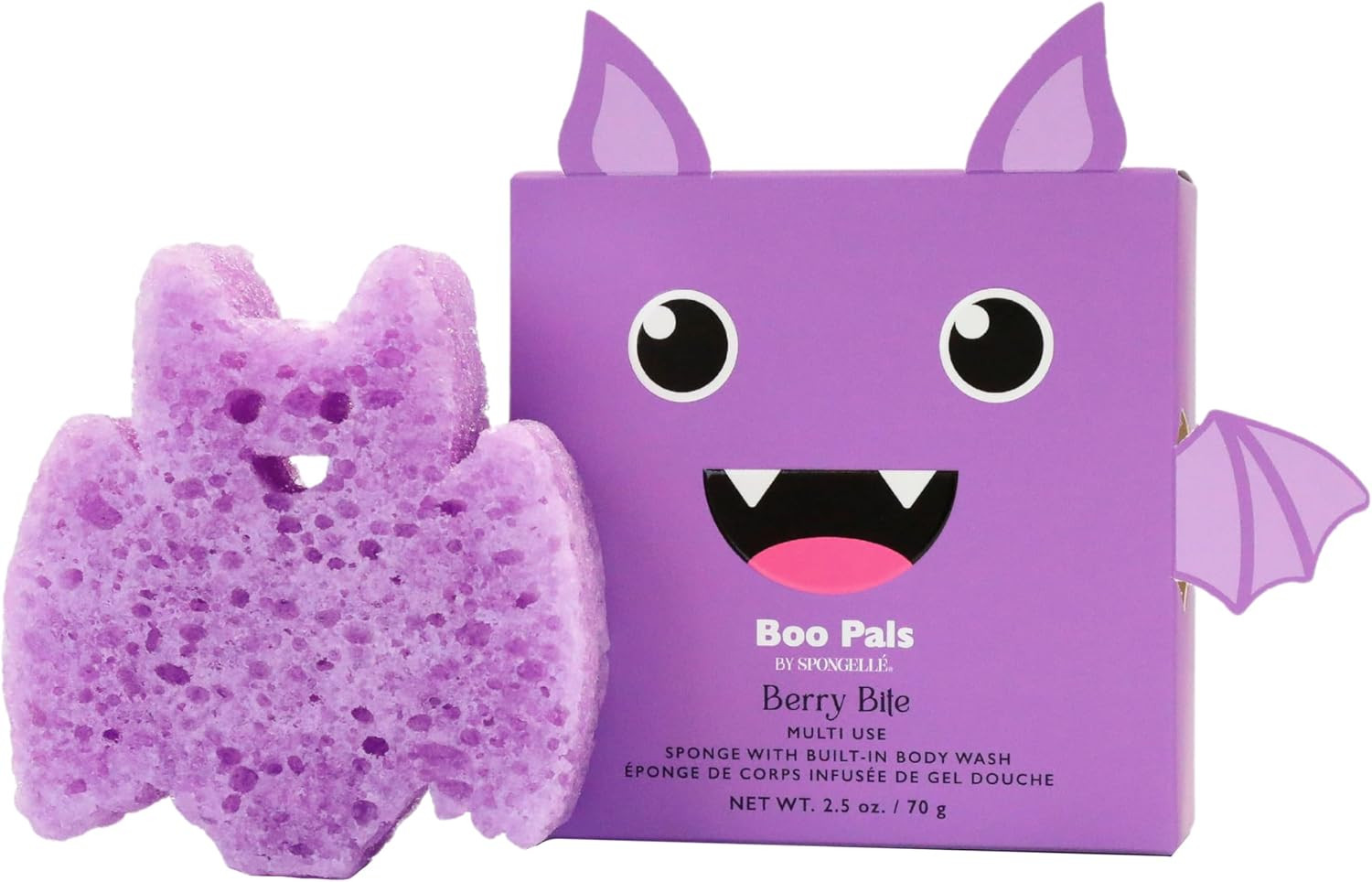 Spongelle Berry Bite Bat | Boo Pals Body Buffer | Amazon (US)