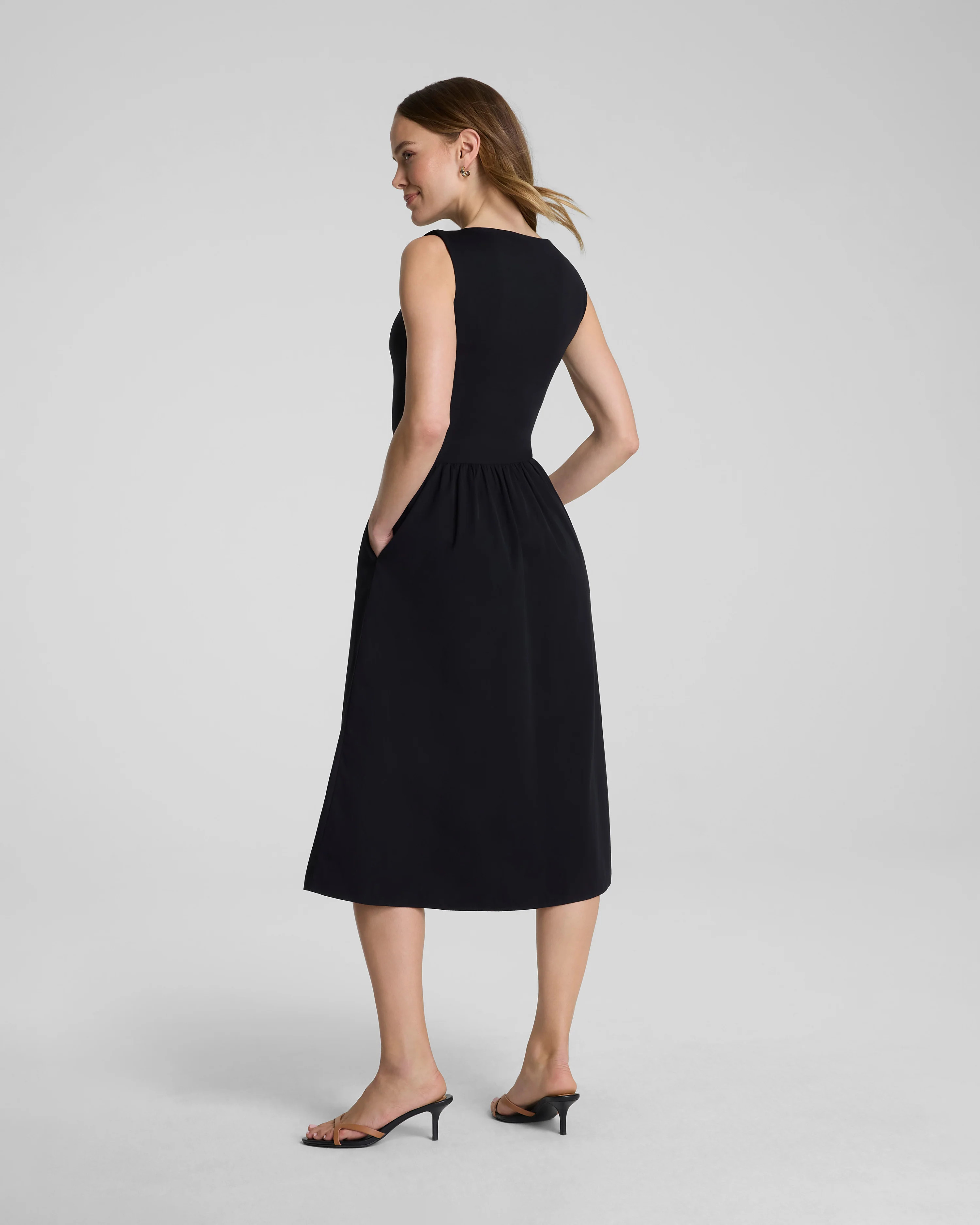 Jersey High Neck Midi Dress | Spanx