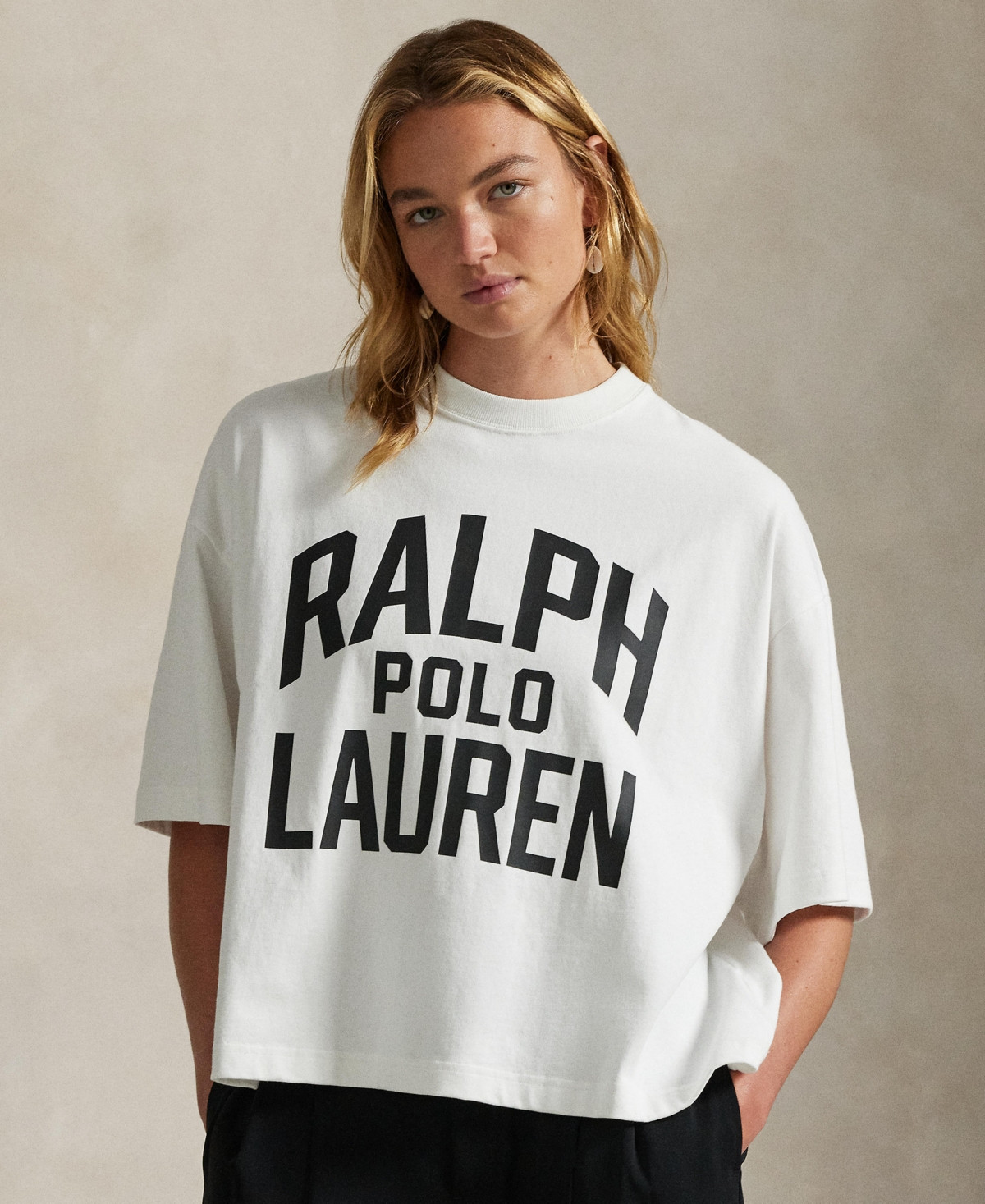 Polo Ralph Lauren Women's Logo Oversize Jersey T-Shirt - White | Macy's