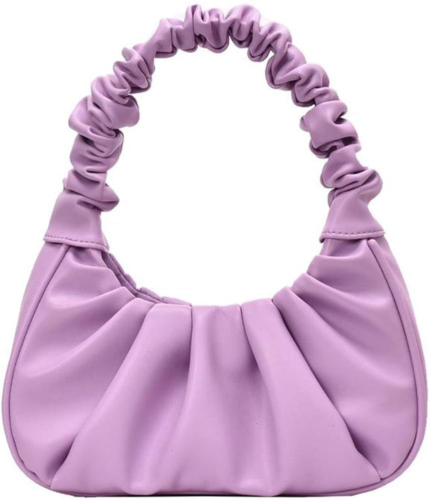Y2K Purse Bags Chic Pouch Bag Vegan Leather Vintage Hobo Handbag Mini Shoulder Bag Underarm Bag Purs | Amazon (US)