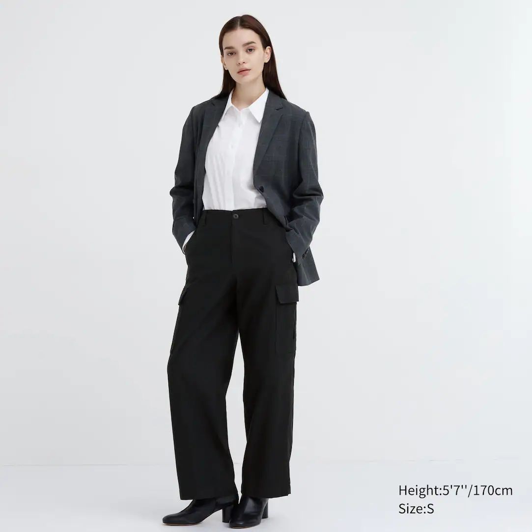 WIDE STRAIGHT LEG CARGO TROUSERS | UNIQLO (UK)