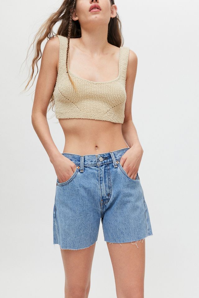 Urban Renewal Recycled Levi’s Longline Denim Short | Urban Outfitters (US and RoW)